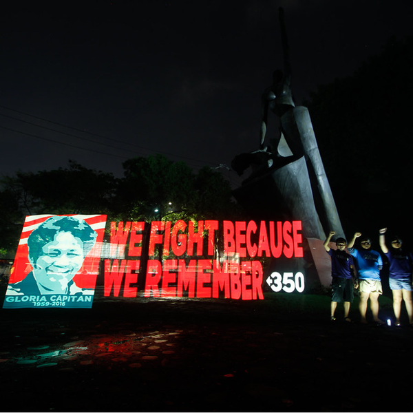 Protest banner Philippines